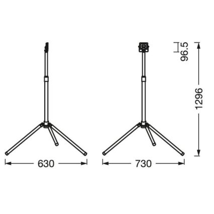 Ledvance - Projecteur LED d'extérieur avec poignée WORKLIGHT TRIPOD LED/10W/230V 6500K IP65