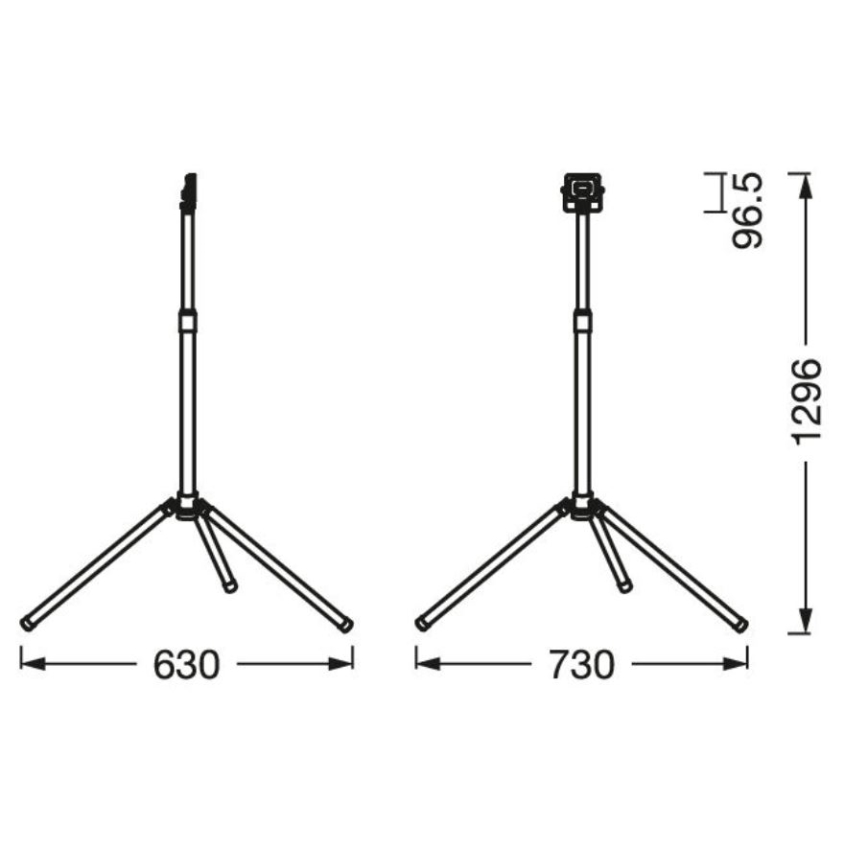 Ledvance - Projecteur LED d'extérieur avec poignée WORKLIGHT TRIPOD LED/10W/230V 6500K IP65