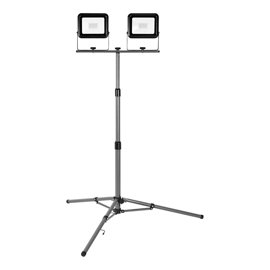 Ledvance - Projecteur LED d'extérieur avec un support WORKLIGHT TRIPOD 2xLED/30W/230V 6500K IP65