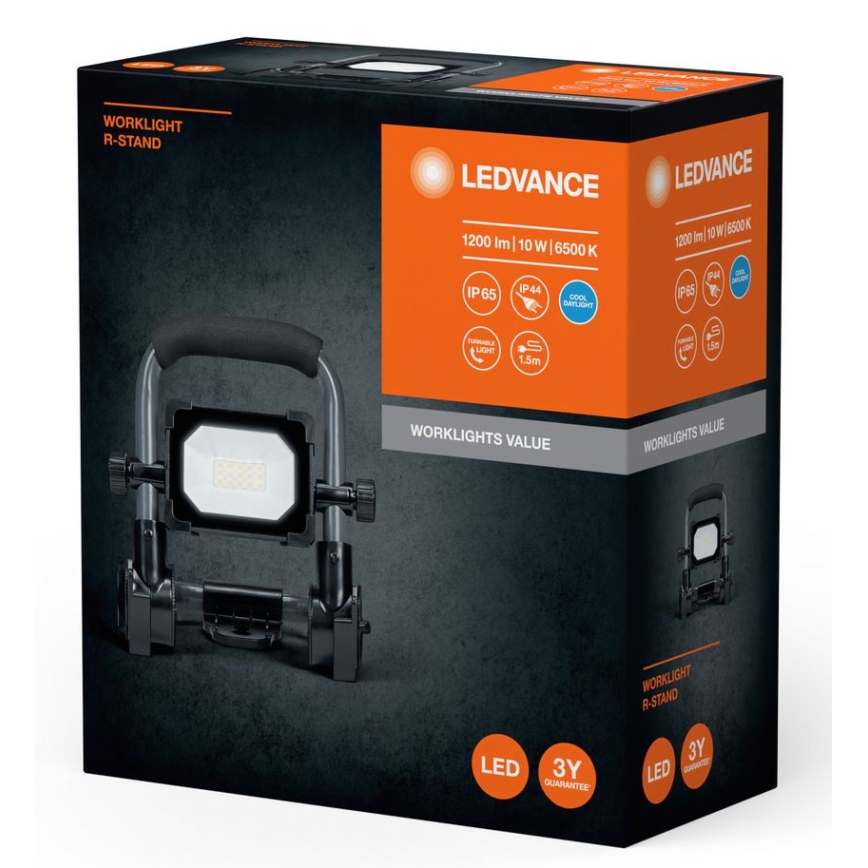 Ledvance - Projecteur LED d'extérieur WORKLIGHT R-STAND LED/10W/230V 6500K IP65