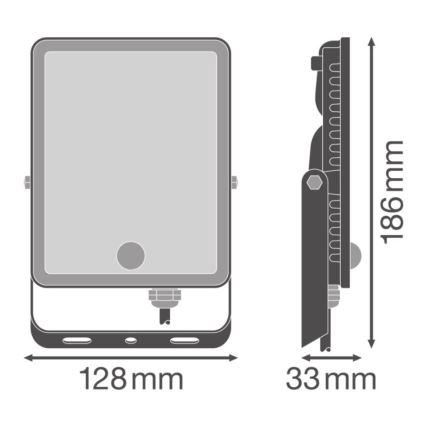 Ledvance - Projecteur mural extérieur LED à détecteur de mouvement et crépusculaire FLOODLIGHT LED/30W/230V IP65