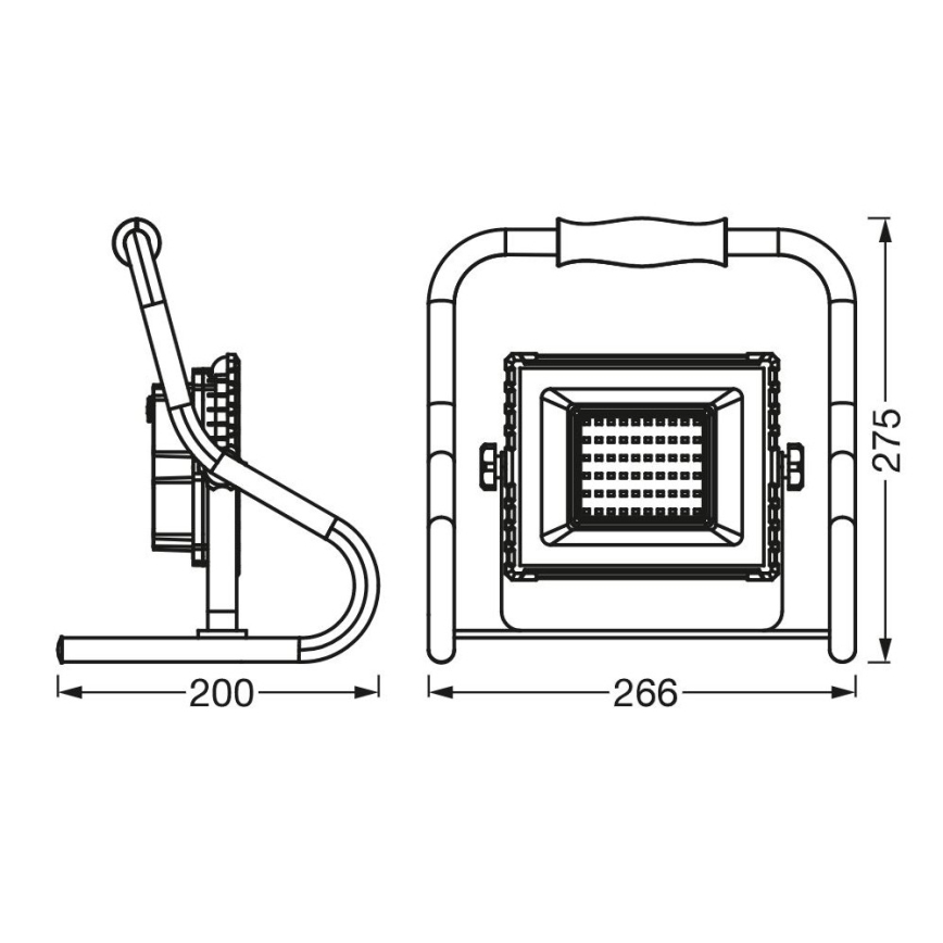 Ledvance - Projecteur R-STAND LED/20W/5V 2200 mAh IP44