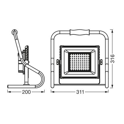 Ledvance - Projecteur R-STAND LED/30W/5V IP44