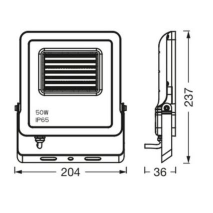 Ledvance - Projecteur extérieur LED RGBW à intensité variable SMART+ FLOODLIGHT LED/50W/230V IP65 Wi-Fi