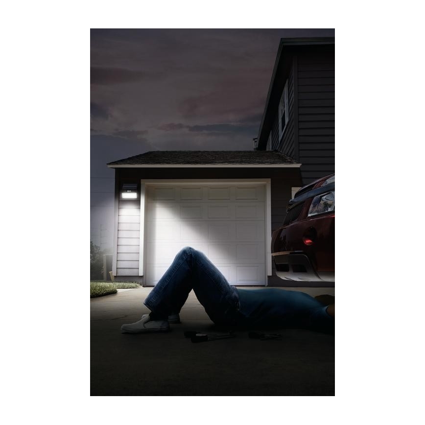 Ledvance - Projecteur solaire mural extérieuravec détecteur FLOOD LED/2,9W/3,7V 2600 mAh IP44