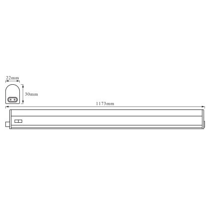Ledvance - Réglette LED pour meuble BATTEN LED/14W/230V