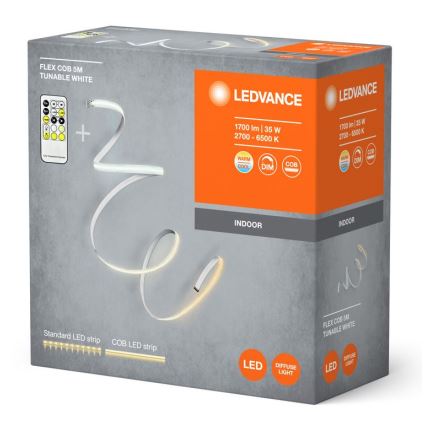 Ledvance - Ruban à intensité variable LED FLEX COB 5m LED/35W/230V 2700-6500K + télécommande