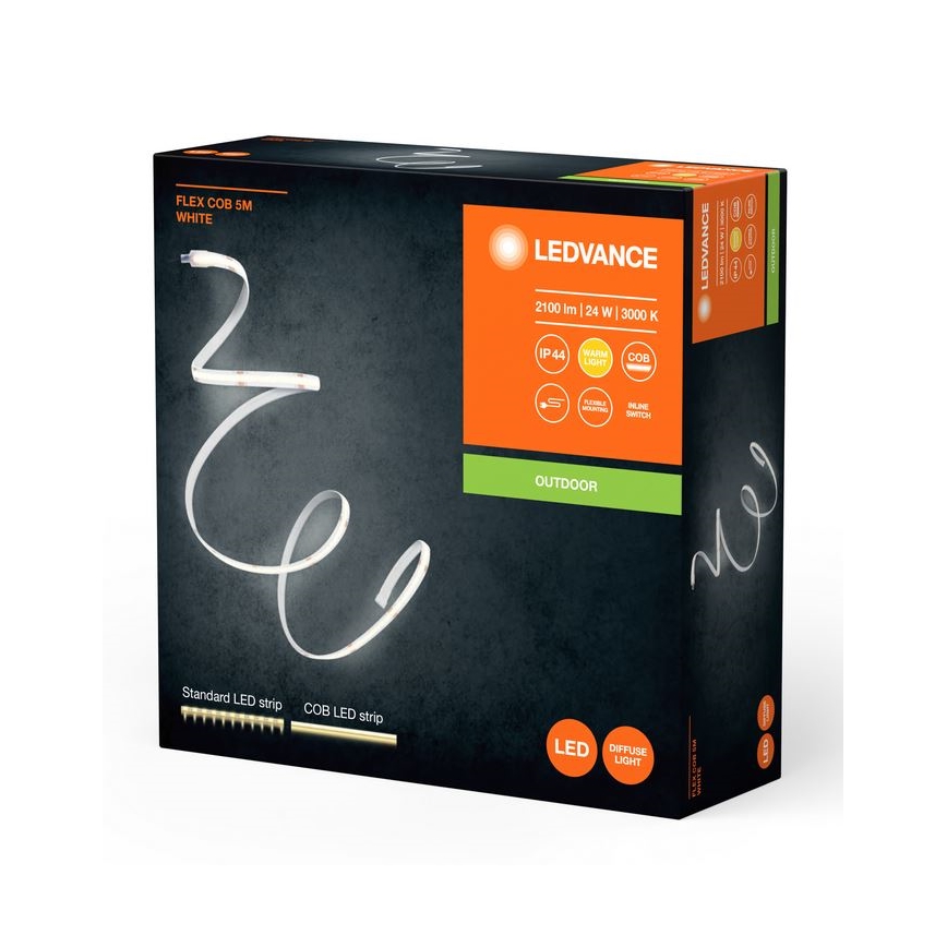 Ledvance - Ruban LED d'extérieur FLEX COB 5m LED/24W/230V IP44