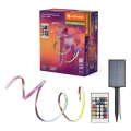 Ledvance - Ruban LED RVB solaire dimmable FLEX MAGIC 3 m LED/1,2 W/3,7 V 2000 mAh IP44 + télécommande