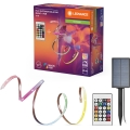 Ledvance - Ruban LED solaire RGB dimmable FLEX MAGIC 5m LED/1,6W/3,7V 2000 mAh IP44 + télécommande