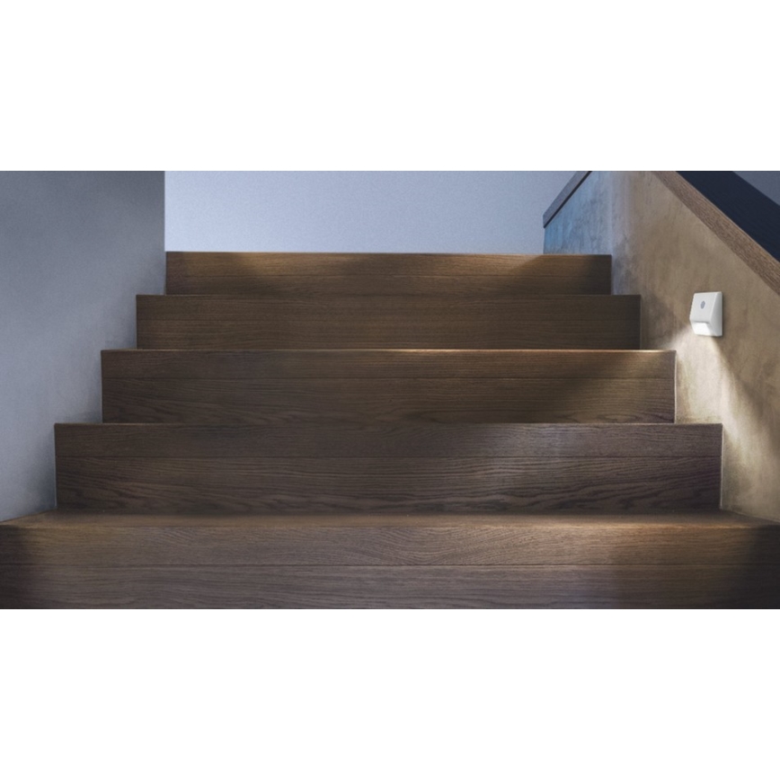 Ledvance - Spot d'escalier avec détecteur NIGHTLUX LED/0,25W/3xAAA IP54