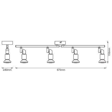 Ledvance - Spot LED SPOT 4xGU10/3W/230V