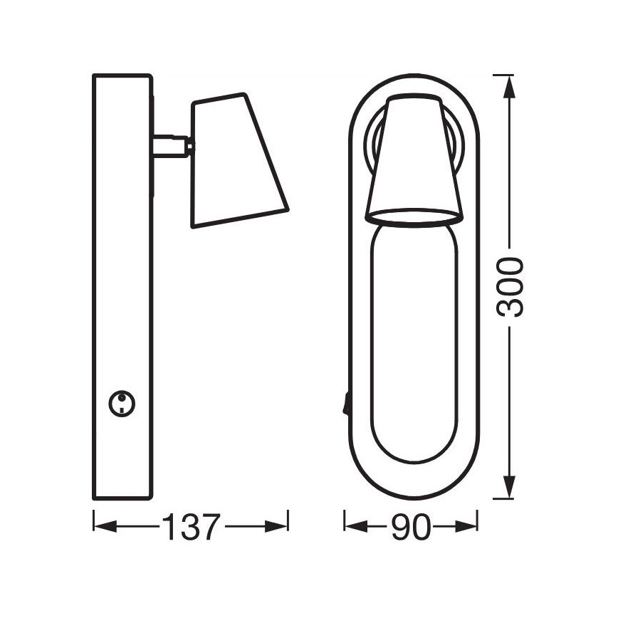 Ledvance - Spot mural DECOR NEPTUNE LED/13W/230V