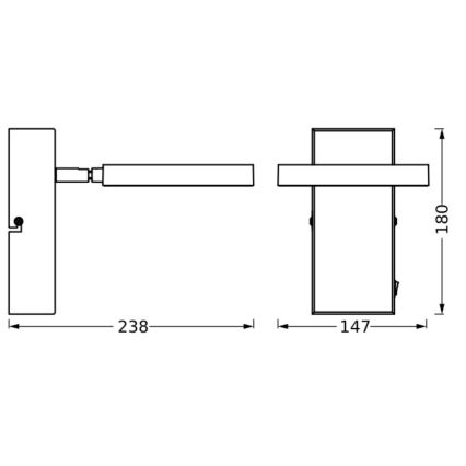 Ledvance - Spot mural DECOR SATURN LED/11W/230V 3000/4200/6500K