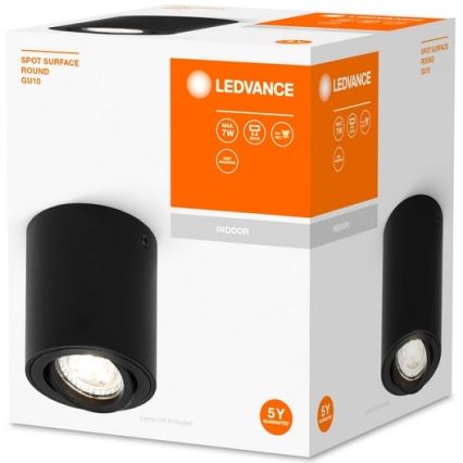 Ledvance - Spot SPOT 1xGU10/7W/230V noir