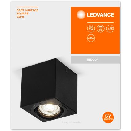 Ledvance - Spot SPOT 1xGU10/7W/230V noir