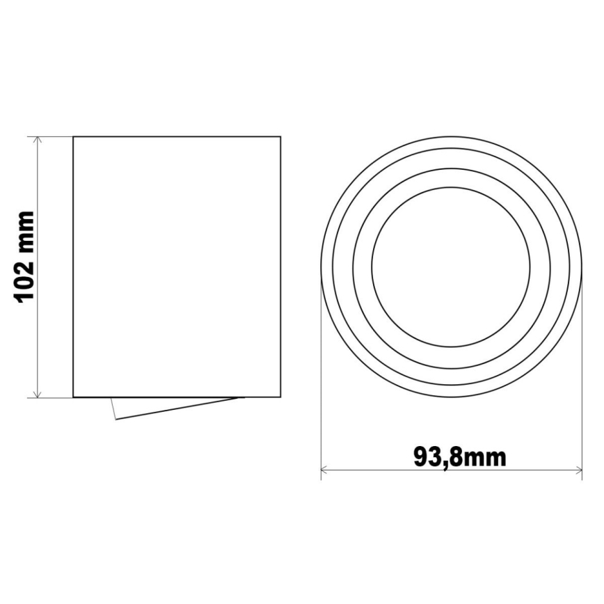 Ledvance - Spot TUBA 1xGU10/50W/230V