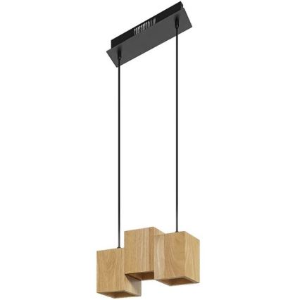 Ledvance - Suspension filaire à intensité variable DECOR WOOD 3xLED/7W/230V Wi-Fi