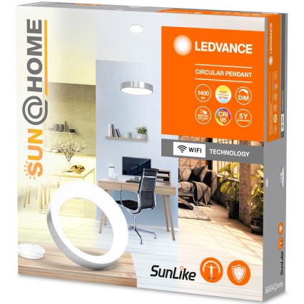 Ledvance - Suspension filaire à intensité variable SUN@HOME CIRCULAR LED/18,5W/230V Wi-Fi