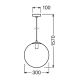 Ledvance - Suspension filaire BUBBLE 1xE27/40W/230V d. 30 cm