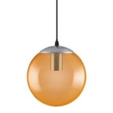 Ledvance - Suspension filaire BUBBLE 1xE27/40W/230V orange d. 20 cm