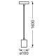 Ledvance - Suspension filaire PENDULUM 1xE27/15W/230V figuier caoutchouc