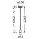 Ledvance - Suspension filaire PENDULUM NEEDLE 1xE27/15W/230V