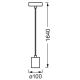 Ledvance - Suspension filaire PENDULUM ROUND 1xE27/15W/230V chrome mat