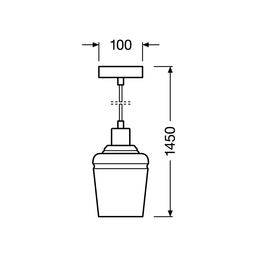 Ledvance - Suspension JAR 1xE27/40W/230V