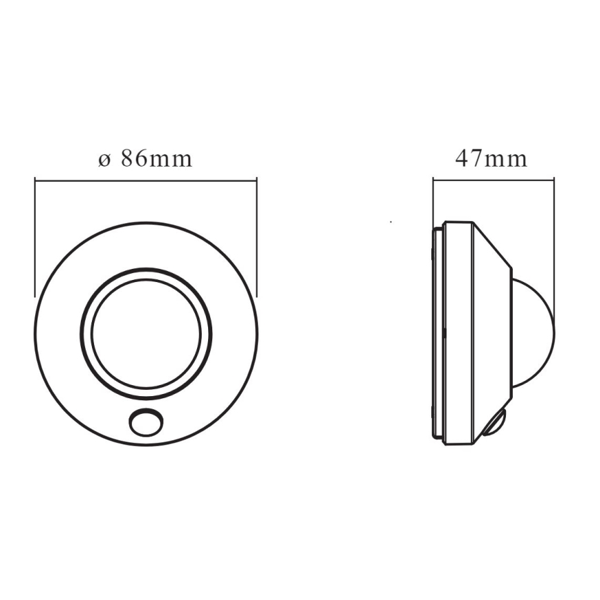 Ledvance - Veilleuse avec détecteur NIGHTLUX LED/1,7W/3xAA 4000K