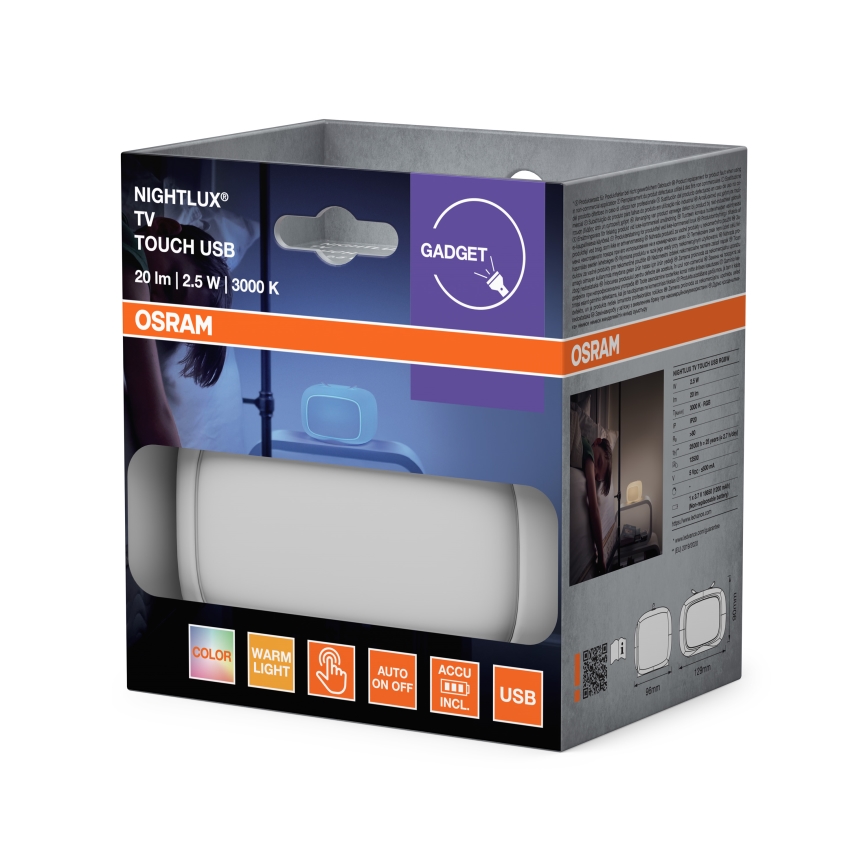 Ledvance - Veilleuse tactile pour enfants LED RGBW TOUCH LED/2,5W/5V