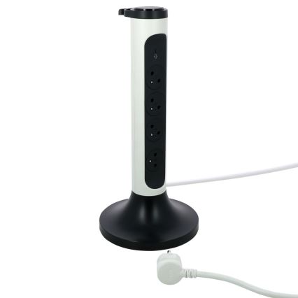 Legrand 049410 - Colonne de prises 230V/16A, 4x2P+T 2m