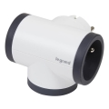 Legrand 049436 - Multiprise swivel 3Z Type E blanc/noir
