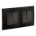 Legrand - 2x interrupteur double č. 5 avec cadre NILOE noir