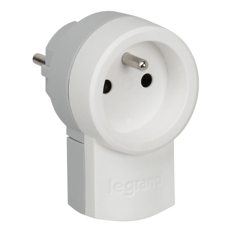 Legrand 50461 - Branchement mâle avec prise 230V/16A 2P+T