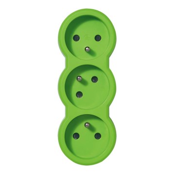 Legrand 50505 - Multiprise 230V/16A 3x2P+T verte