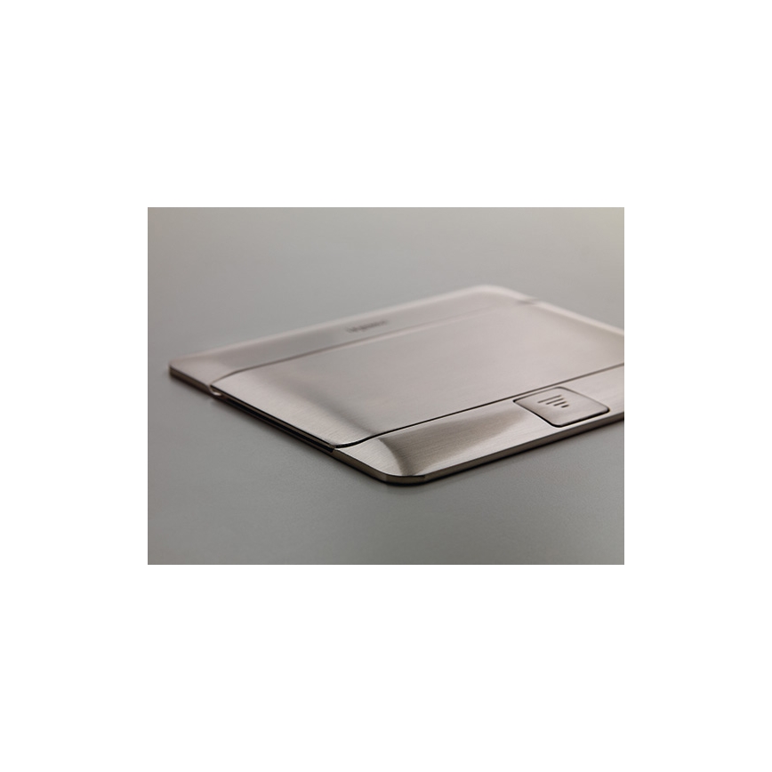Legrand 54021 - Bloc de multiprise pour table POP-UP 4M acier inoxydable