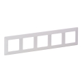 Legrand 754005 - Cadre 5 postes pour interrupteurs VALENA LIFE, blanc