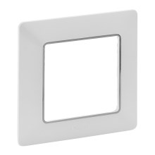Legrand 754031 - Cadre pour interrupteur VALENA LIFE 1P blanc/Chrome