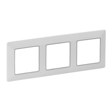 Legrand 754033 - Cadre pour interrupteur VALENA LIFE 3P blanc/Chrome