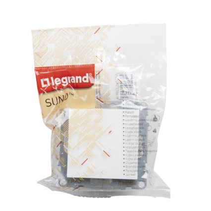 Legrand - Bouton-poussoir unipolaire n° 1/0 sans cadre SUNO blanc