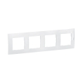 Legrand - Cadre 4 postes NILOE blanc