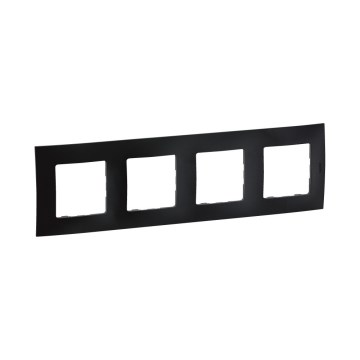 Legrand - Cadre 4 postes NILOE noir