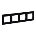 Legrand - Cadre 4 postes NILOE STEP noir
