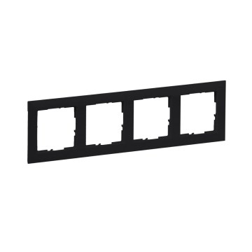 Legrand - Cadre 4 postes SUNO noir