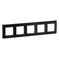 Legrand - Cadre 5 postes NILOE noir