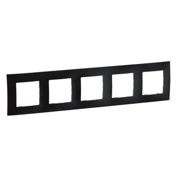 Legrand - Cadre 5 postes NILOE noir