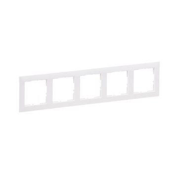 Legrand - Cadre 5 postes SUNO blanc