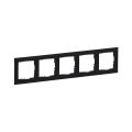 Legrand - Cadre 5 postes SUNO noir