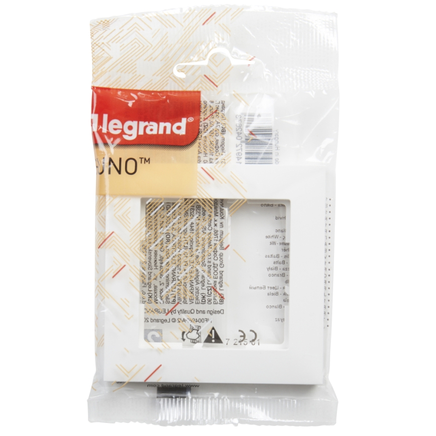 Legrand - Cadre simple SUNO blanc